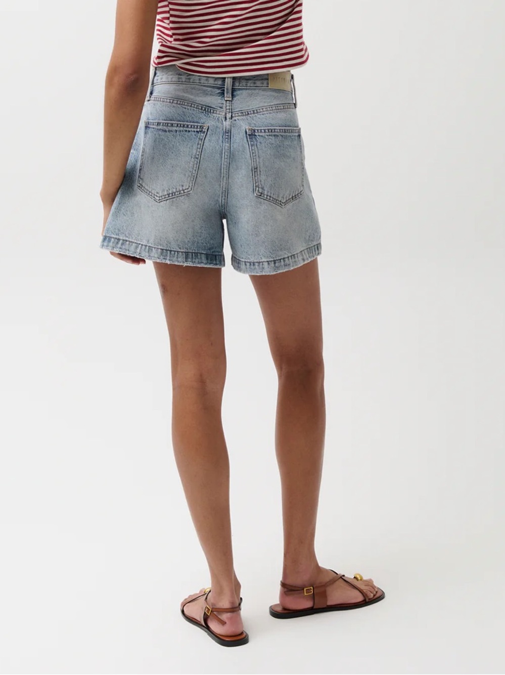 NWT pistola Saige High Rise A-line Short- sz 26- French Riviera color - Picture 2 of 12